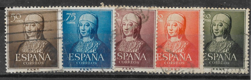 SPAIN Yv# 811/5 Complete Set USED
