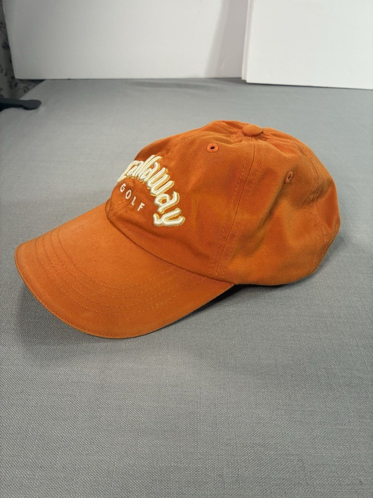 Callaway - Golf - Adjustable Strapback Orange Cap - Dad Hat