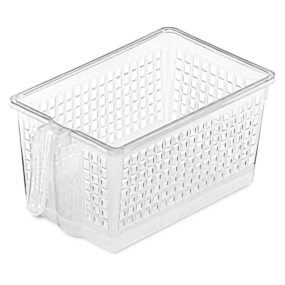 Plastic Storage Basket, Multipurpose Organizer Bin for Bathroom, Kitchen, Off...