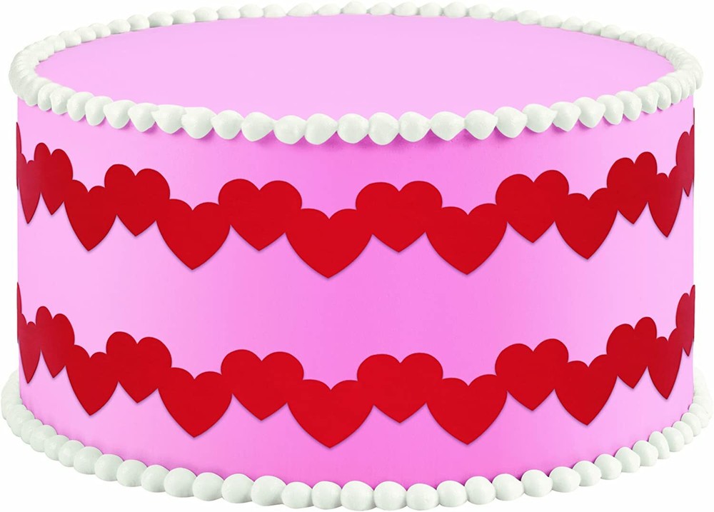 NEW - Wilton Border Cutting Insert HEARTS For Sugar Sheets