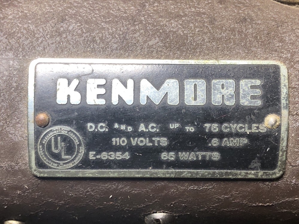 Kenmore Model E6354 Vintage Sewing Machine