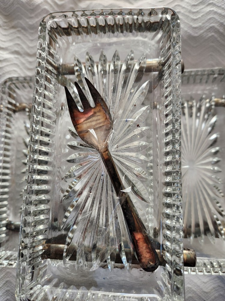 Leonard Silver Plated Three Tier Relish Server mid 70's ￼￼