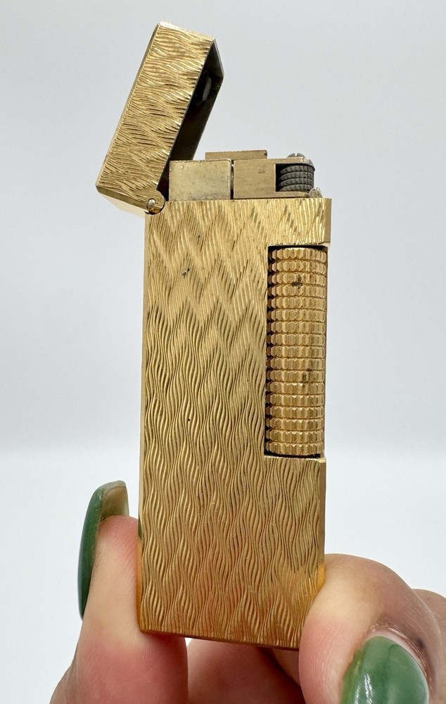 Dunhill Rolla Gas Lighter - Gold Plated.