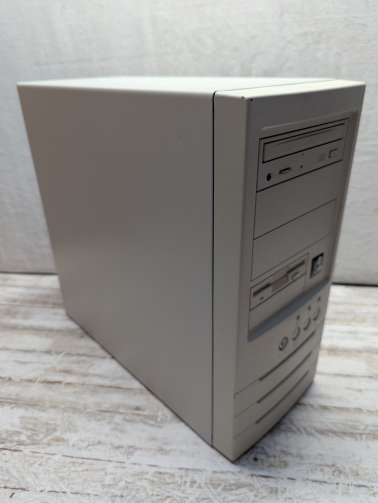 VINTAGE DESKTOP COMPUTER Tower A Open Tested See Pictures