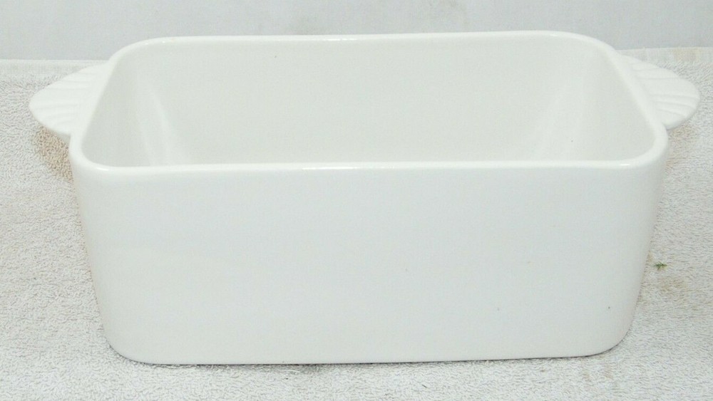 (2) RMLD BAKING DISHES CERAMIC RECTANGULAR 9" X 5" LOAF