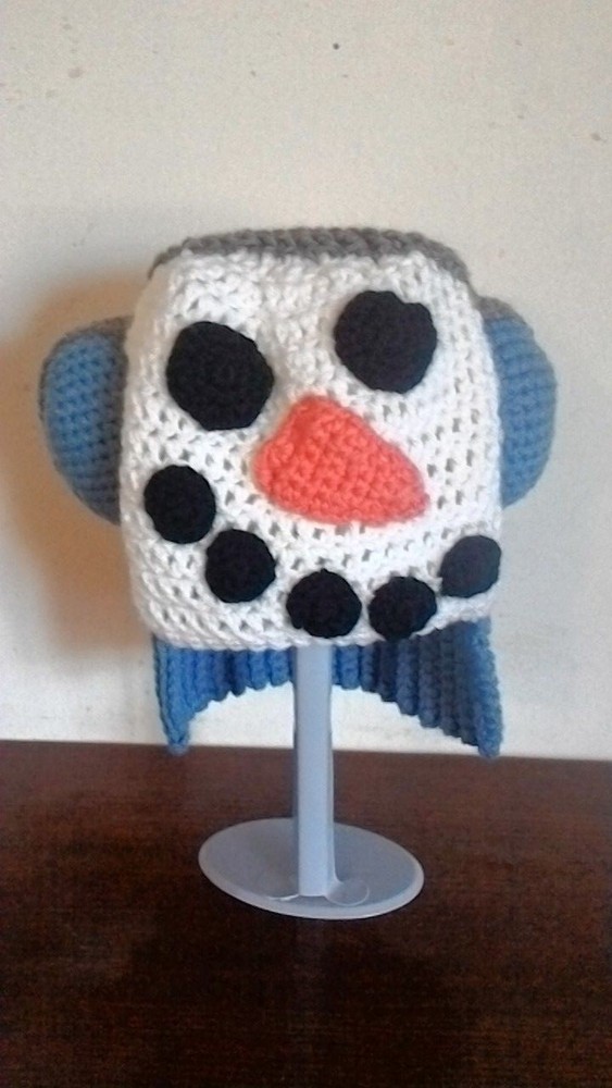 Hand Crochet Hat ~ Snowman Hat