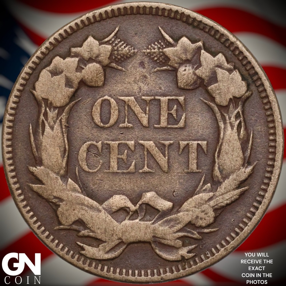 1857 Flying Eagle Cent Penny A9599