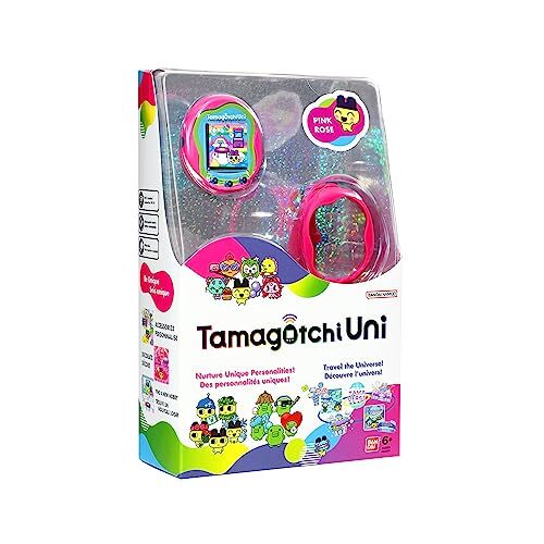 Tamagotchi Uni Pink Interactive Virtual Pet with Tamaverse Features Age 6+