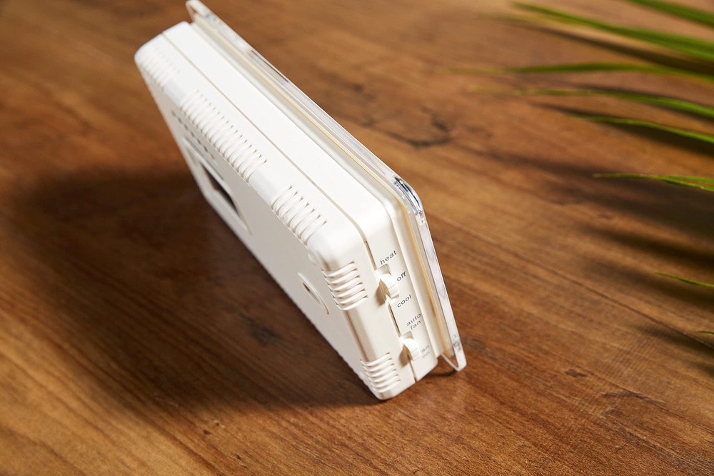 White HVAC Thermostat Large Display Programmable 7 Day Heating Cooling Control