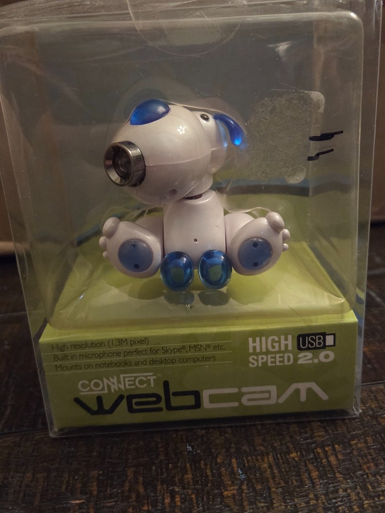 Computer Expressions Connect Webcam Sitting Dog 2.0 - Blue