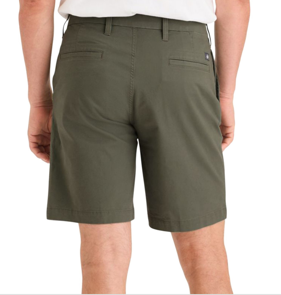 Dockers Men Ultimate Supreme Flex Stretch Solid Shorts Tea Leaf Size 34X9.5