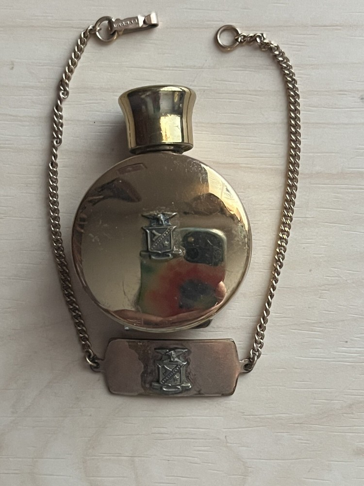 Refillable Perfume Bottle w/Chain - Vintage