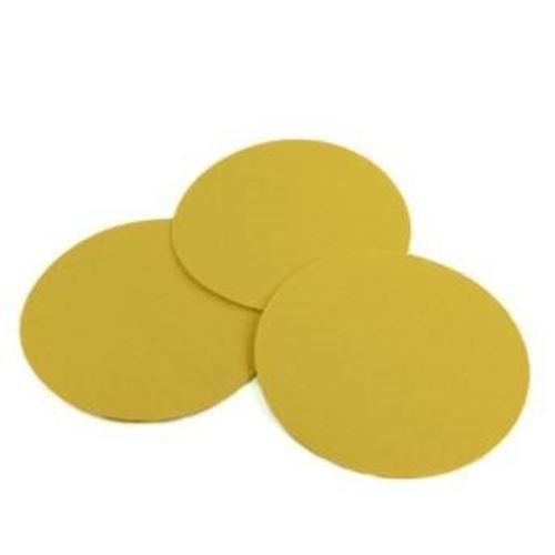 6 Inch 120 Grit Gold Hook and Loop Sanding Discs, 50 Pack