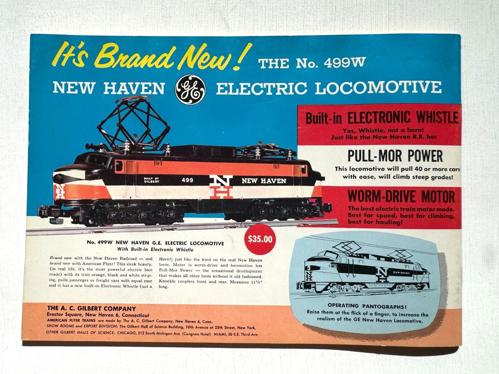 1956 Gilbert American Flyer Model Train Catalog- Great Condition!