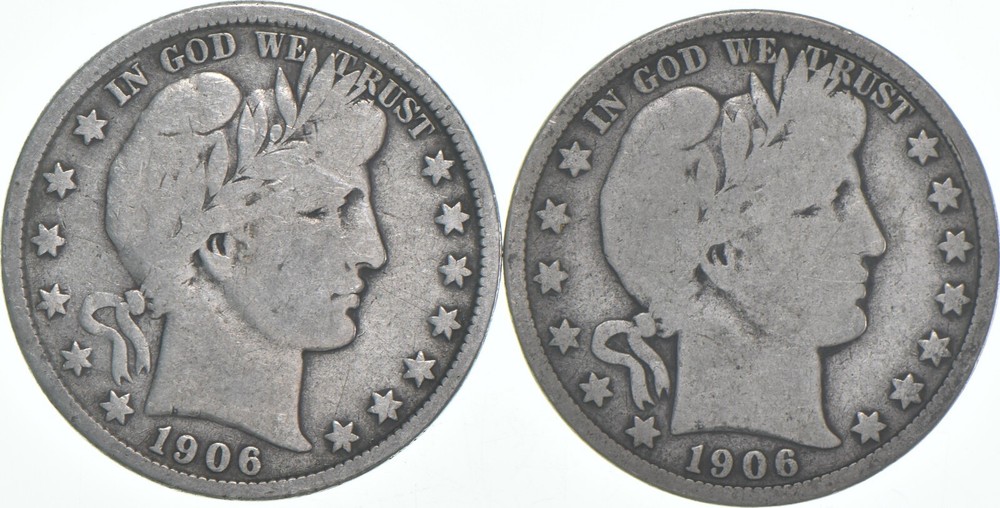 1906-D Barber Half Dollar Average Circ