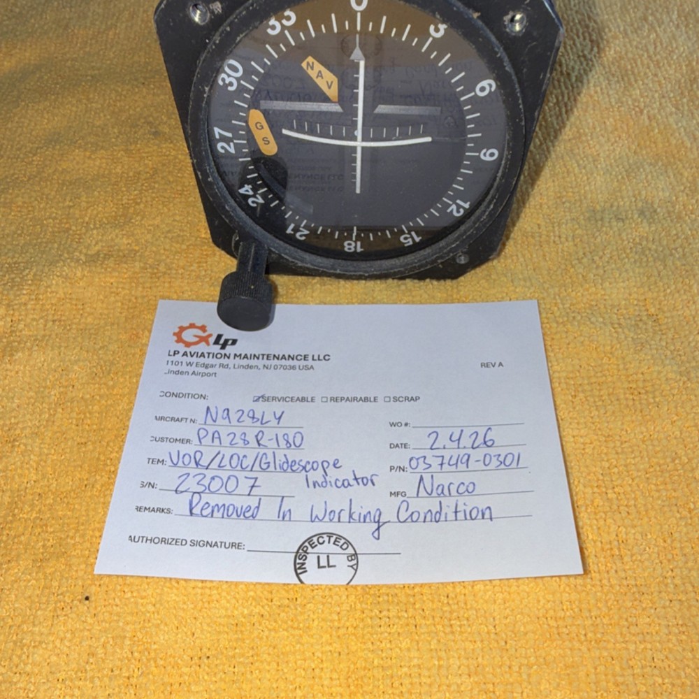 Narco ID-825 TSO navigation indicator Used Good Condition