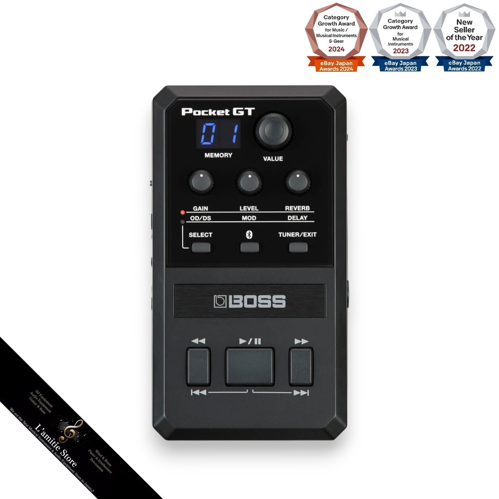 BOSS Pocket Gt Pocket Effects Processor Tone Studio Bluetooth USB PocketGt Japan