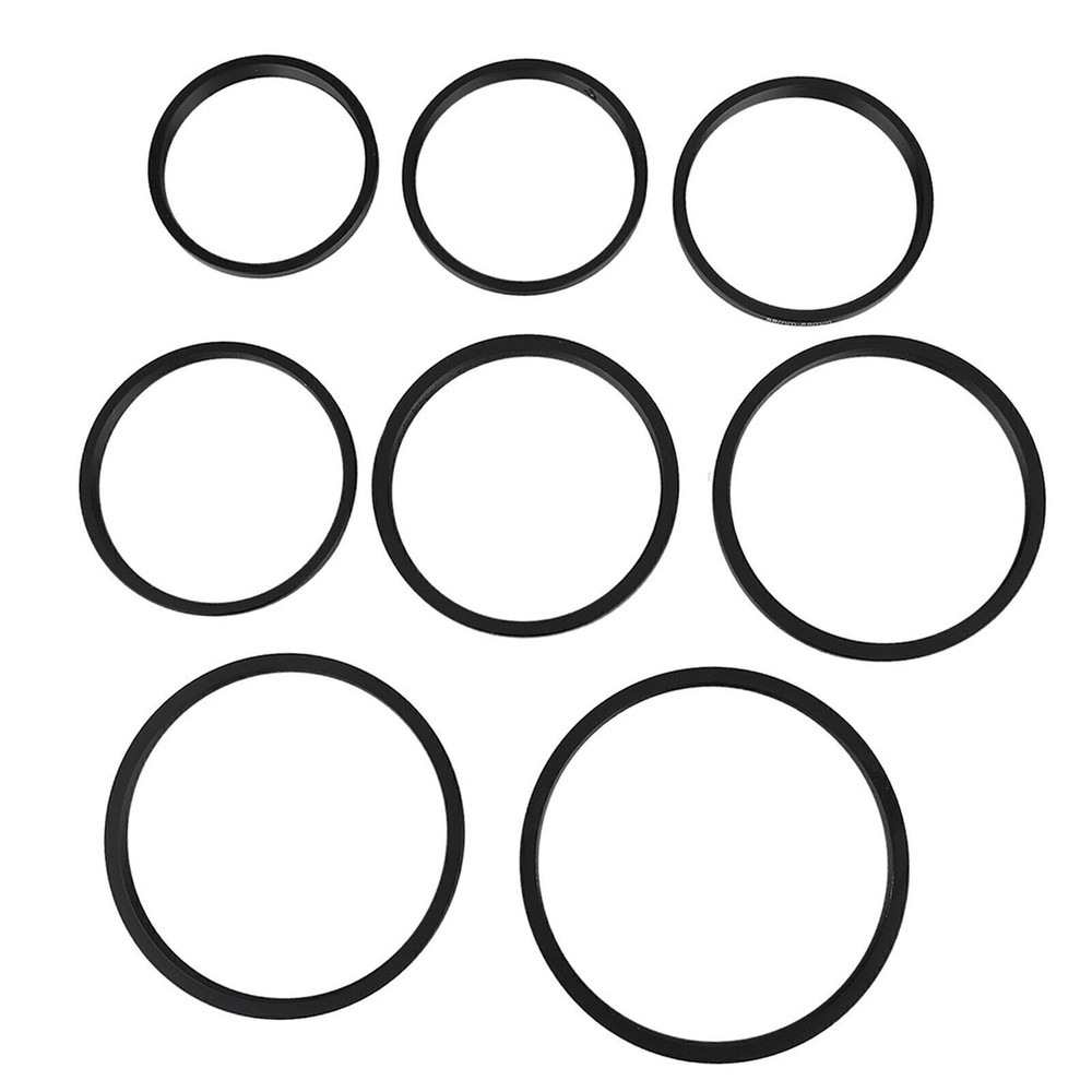 8 PCS Metal Step Up Rings Universal Lens Filter Adapter Set