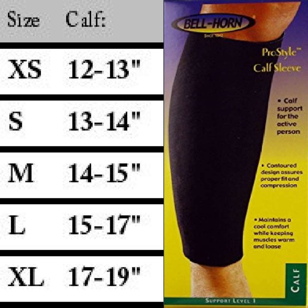 Bell-Horn Medium ProStyle Calf Sleeve Black