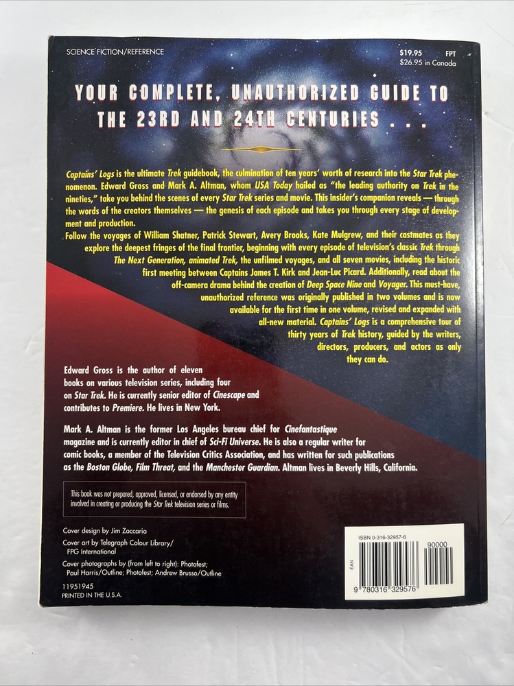 Captains' Logs: The Unauthorized Complete Trek Voyages Paperback