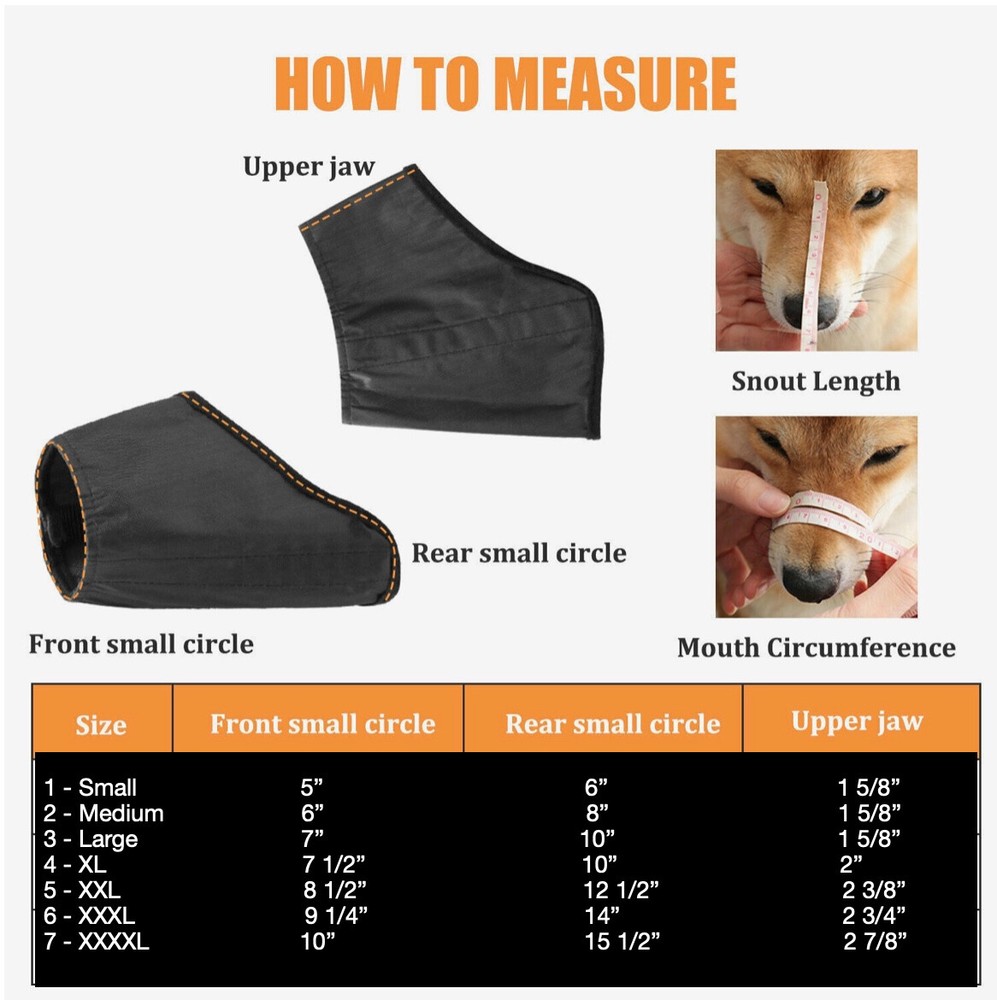 Dog Muzzle Soft Sided Adjustable Training No Bite Chew For Smaller Dogs S M L
