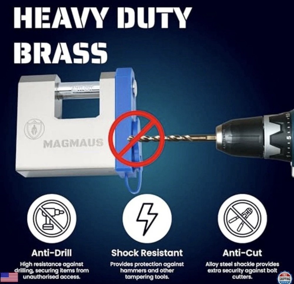 Magmaus® SRL70 Smart Fingerprint Padlock - Advanced Biometric Security Lock