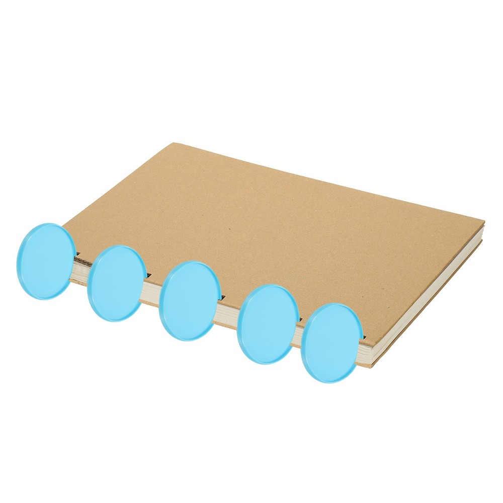 2 inch Plastic Book Binding Discs, 8Pcs Discbound Expansion Discs Round, Blue