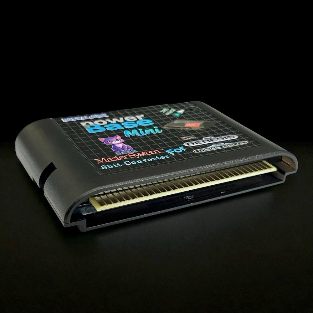 Sega Genesis (Mega Drive) to Master System Adapter Power Base Converter Mini