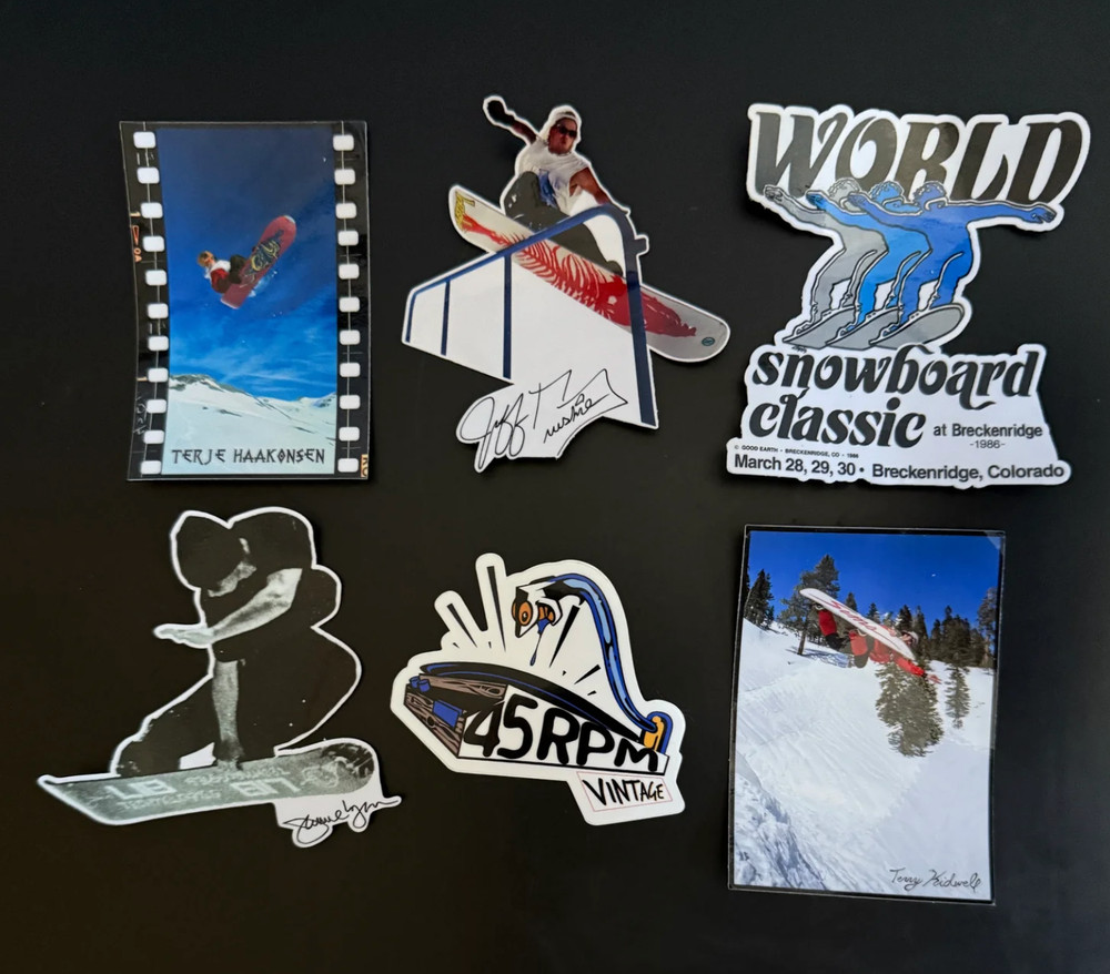 SNOWBOARDING STICKERS - featuring JAMIE - TERJE...   ( Burton Snowboard Libtech