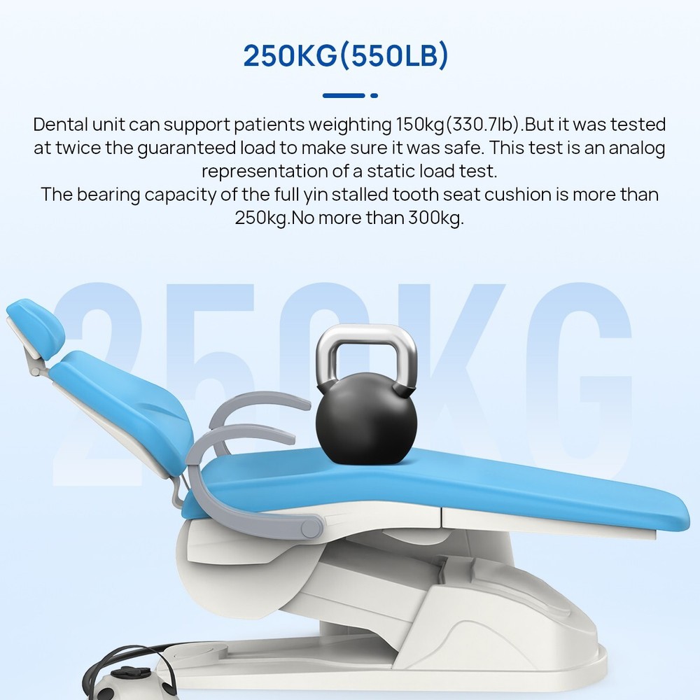 FDA Dental Chair Large Size Unit Computer Controlled DC Motor Luxury PU Leather