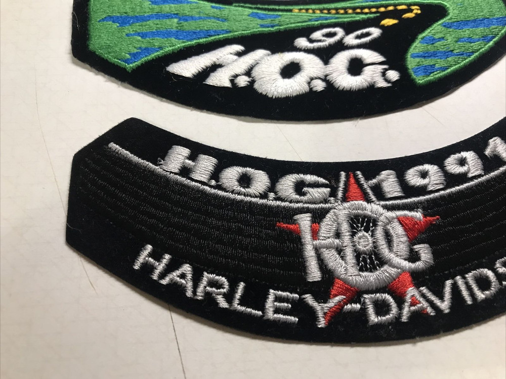 HOG Harley Owners Group 1990 1991 Patch Unused Harley Davidson 6"x2" NOS