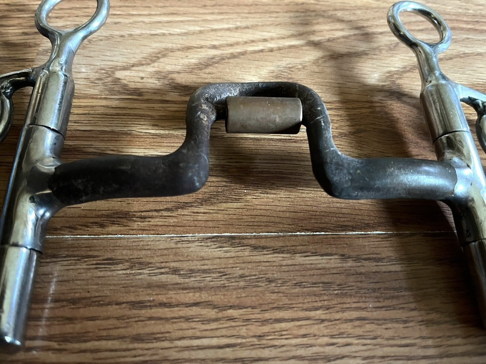 Handmade Solid Ported English Kimberwick Bit 5” Copper Roller