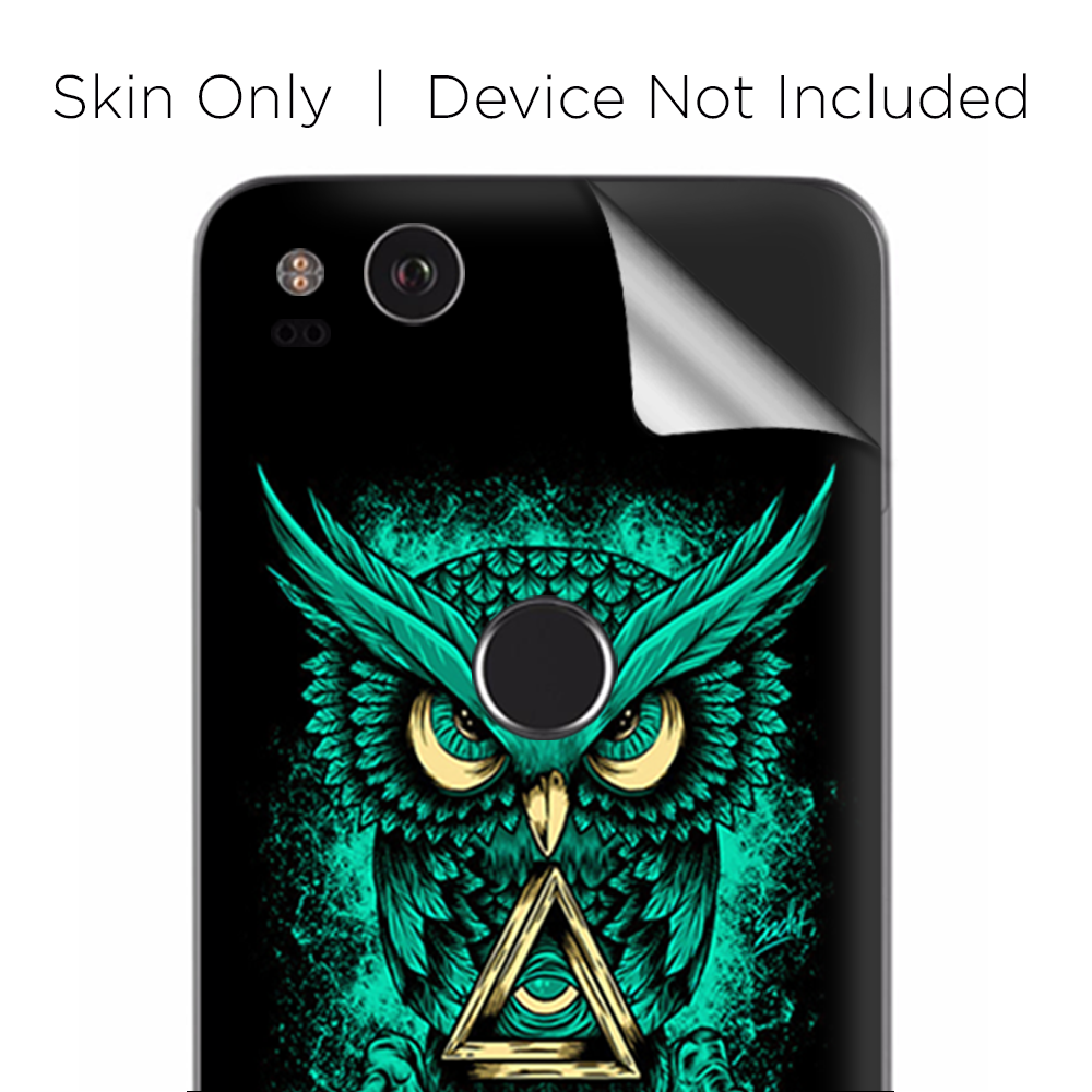 Google Pixel 2 Skins Decal Wrap Awesome Owl Evil