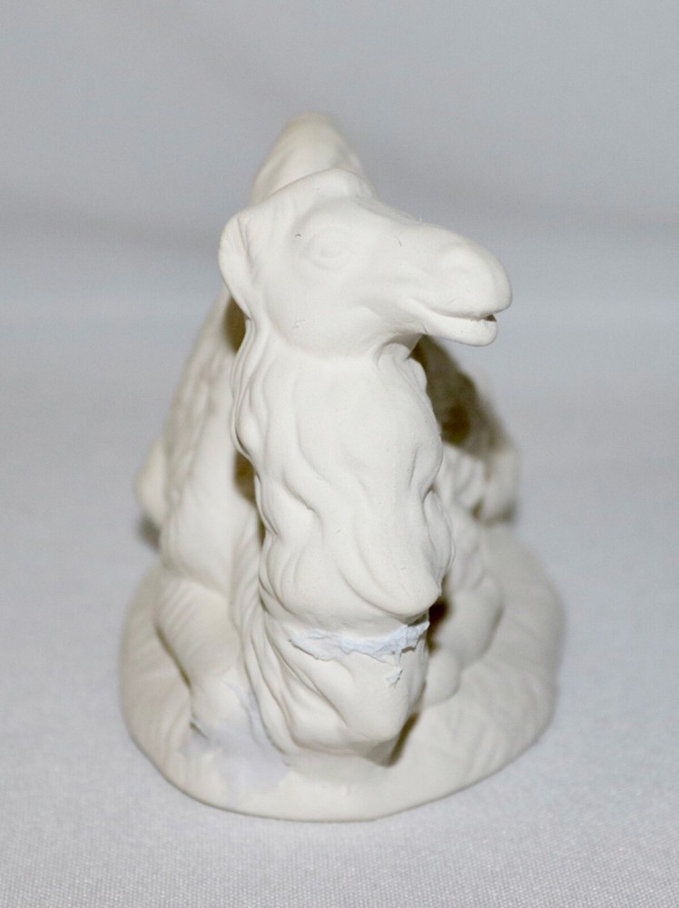 Ceramic Nativity 8” Set Accessory ~ Camel Sitting~ Ready To Paint