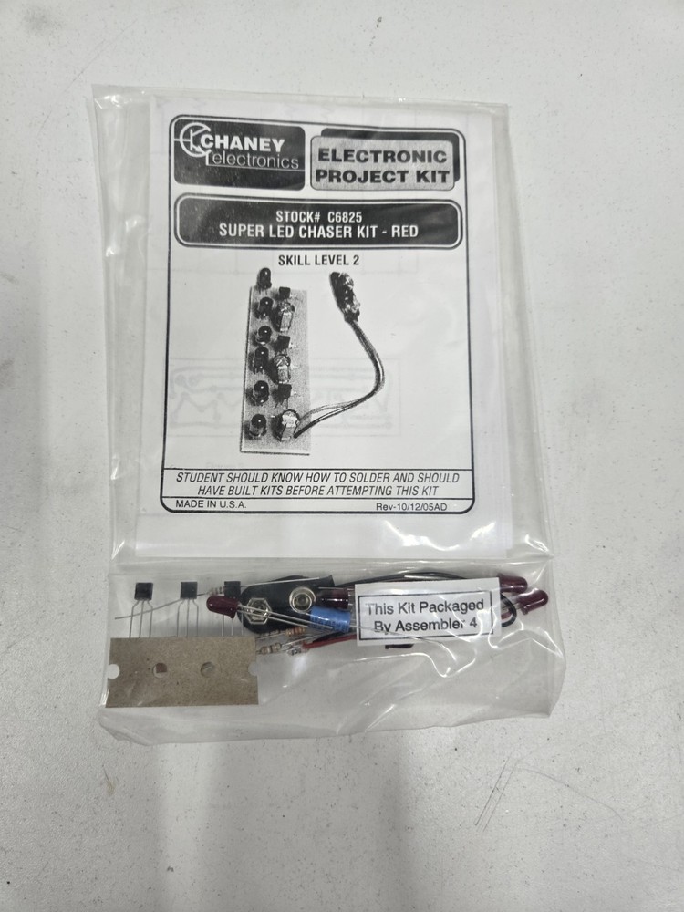 Lot of 5 Chaney Electronics Project Kits New