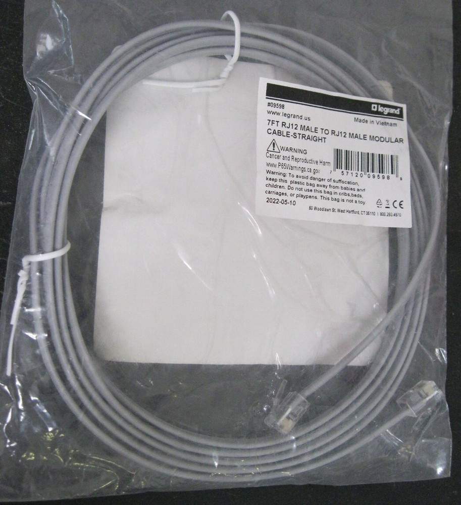 Legrand #09598 Modular Cable 7'