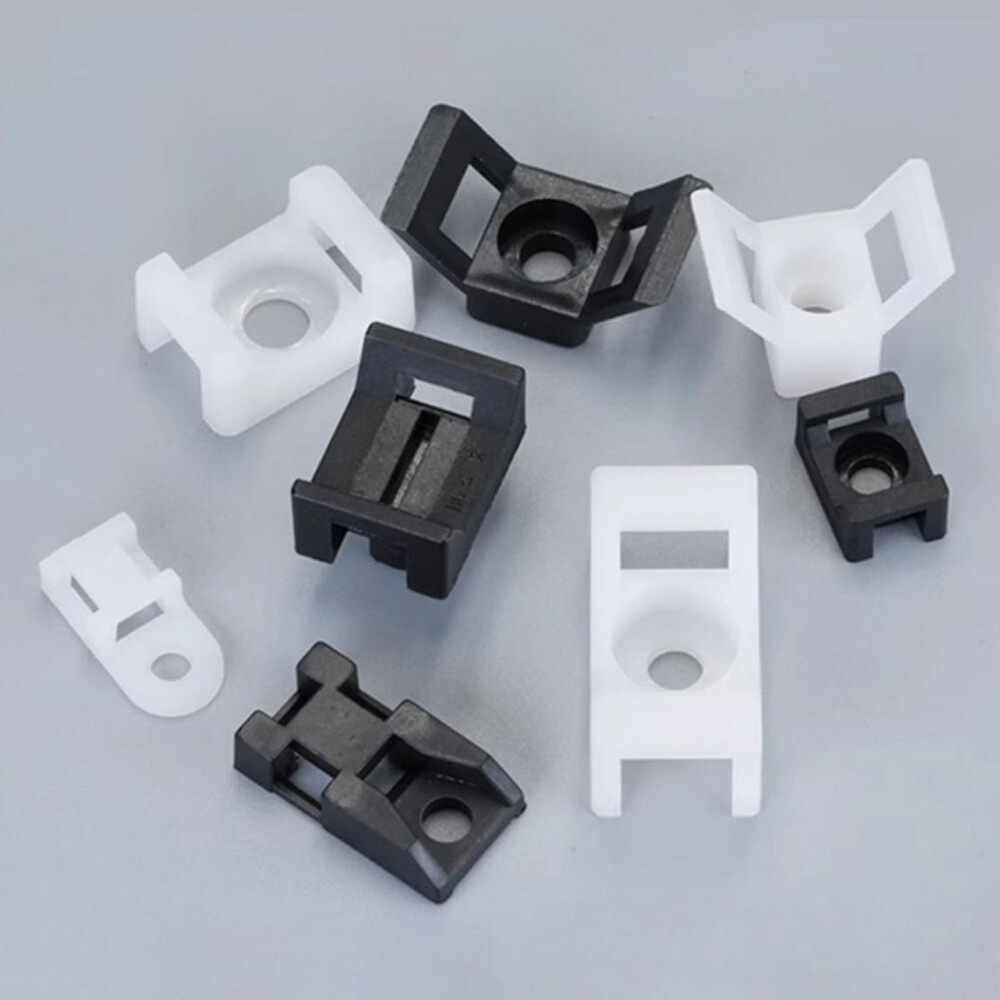 Cable Tie Base Wire Clips Nylon Mounts Saddle Cradle Bases Cable Ties Holder