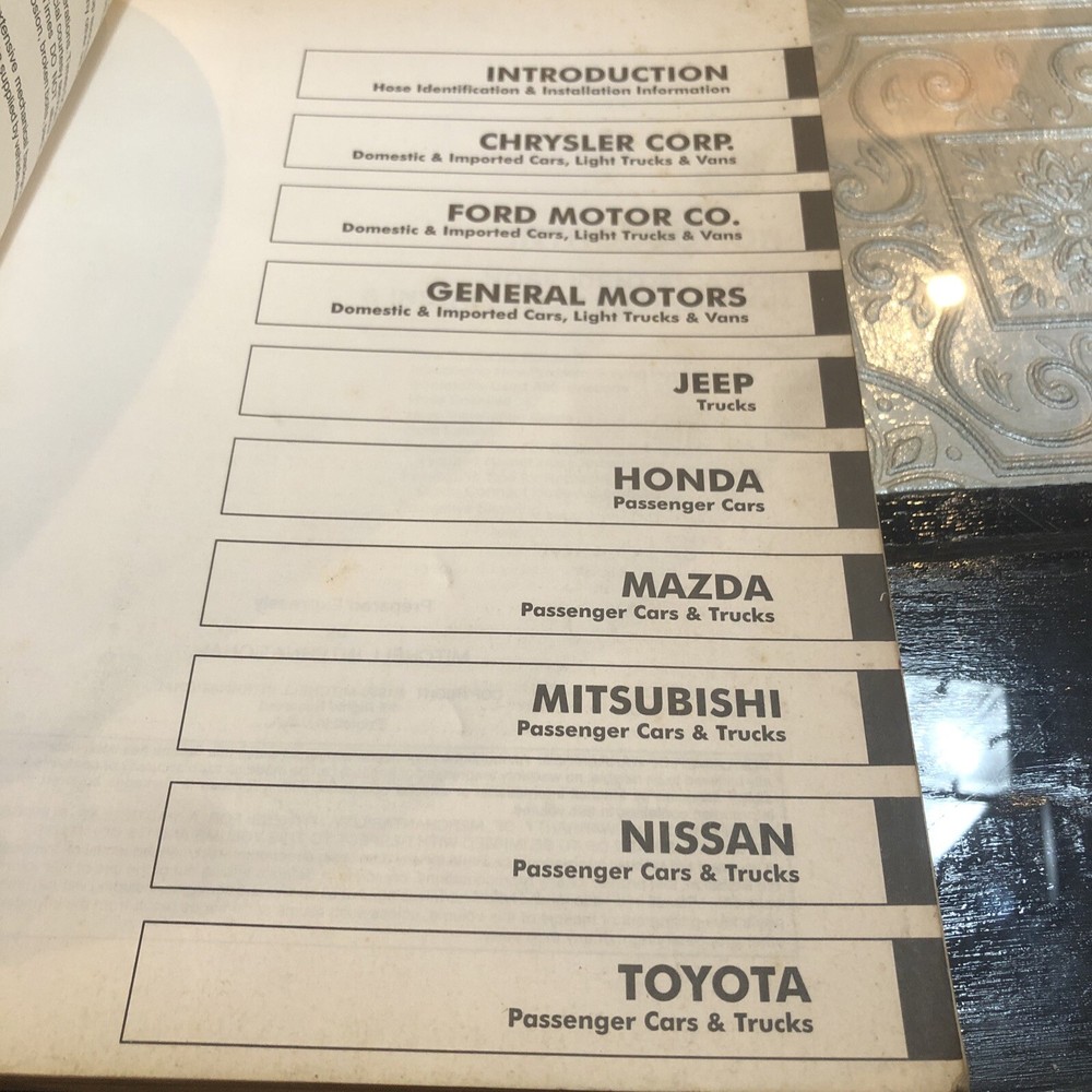 Gates Locator Guide 91472 Molded Coolant Hose, 1996 ed.