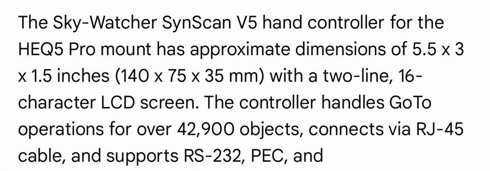 2" Tripod Leg Hand-Control Holder For Synscan V5 Hand Controller