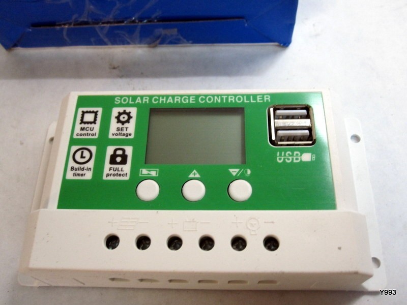 12V24V 10APWM Solar Panel Regulator Battery Charge Controller Dual USB