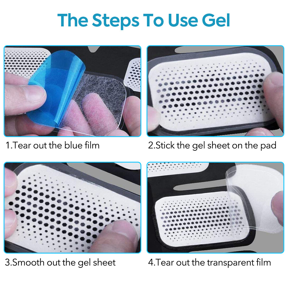 2-100Pcs Replacement ABS Gel Pads for EMS Abdominal Muscle Stimulator Hydrogel