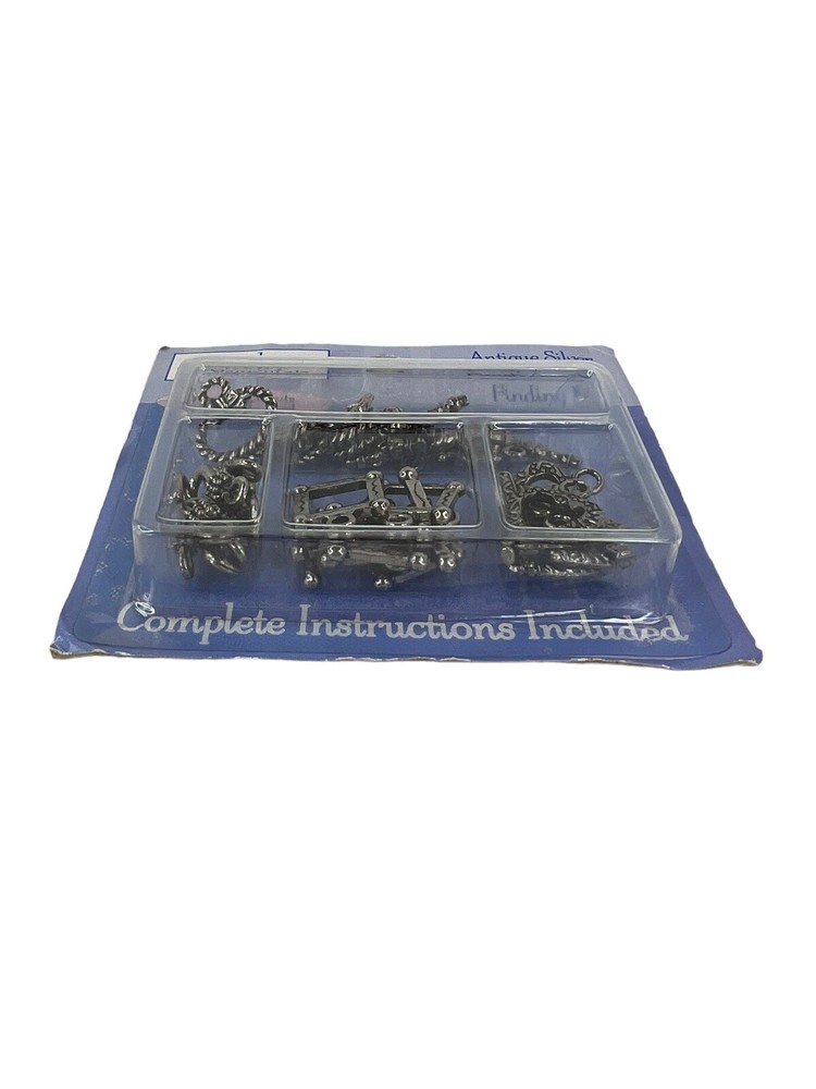 Jewelry Fundamentals Antique Silver Finish Assorted Finding Kit