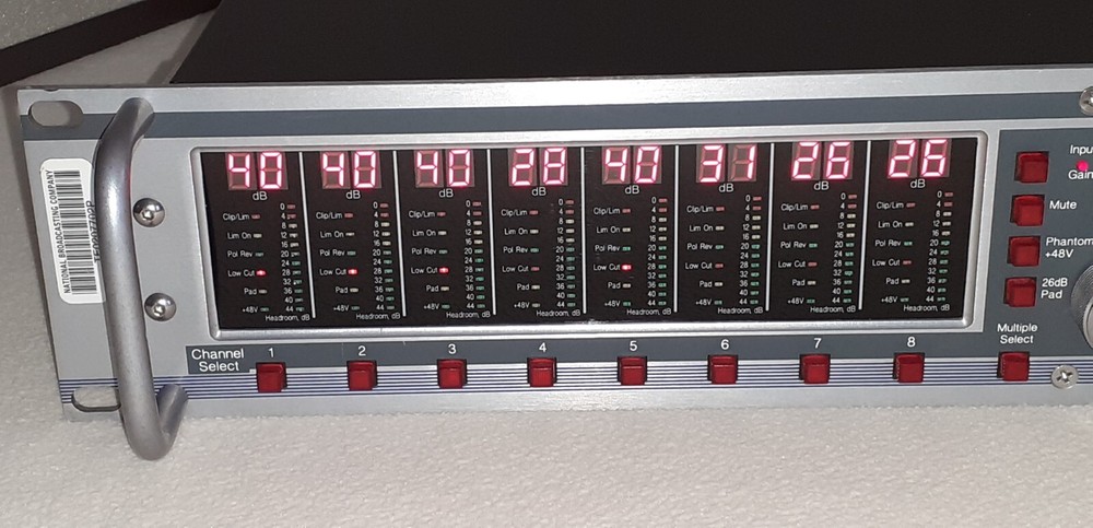 Aphex Model 1788 8-Channel Remote Controlled Microphone Preamplifier