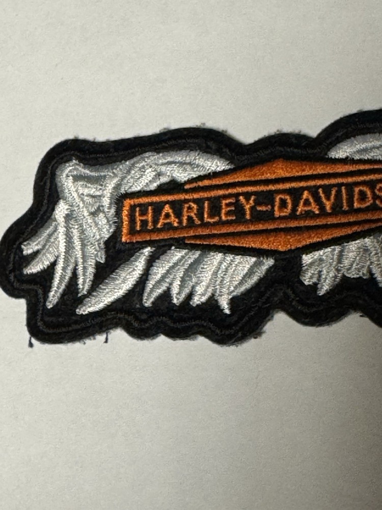 Harley Davidson Winged Bar Embroidered Patch Licensed Motorcycle Biker
