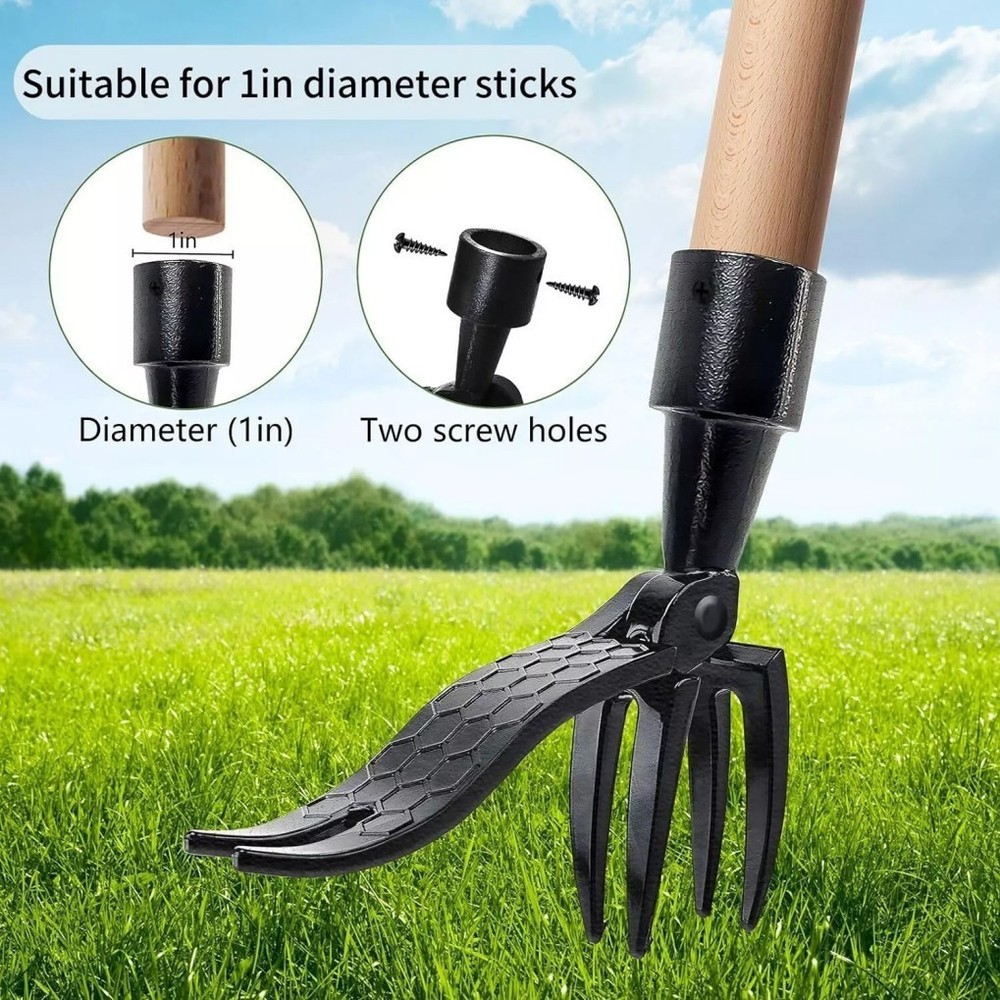 Weeder Puller Handle Claw Garden Outdoor Root Remover Killer Stand Up Weed Tool
