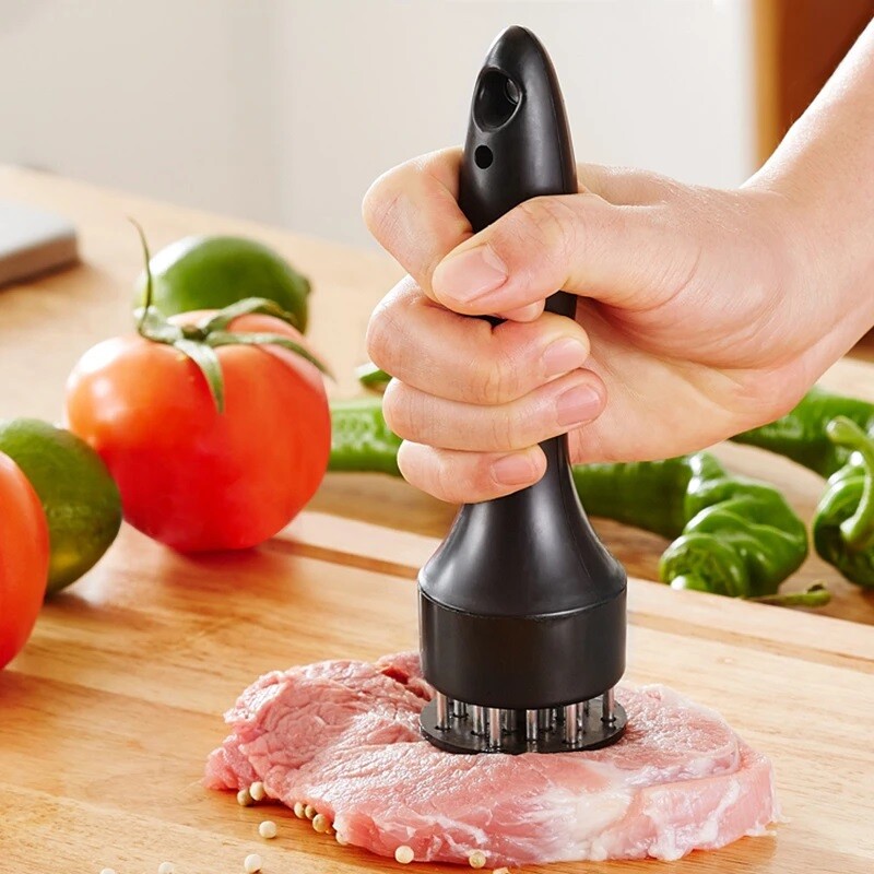 Professional Meat Tenderizer Stainless Steel Needle Cooking Hammer Kitchen Tool