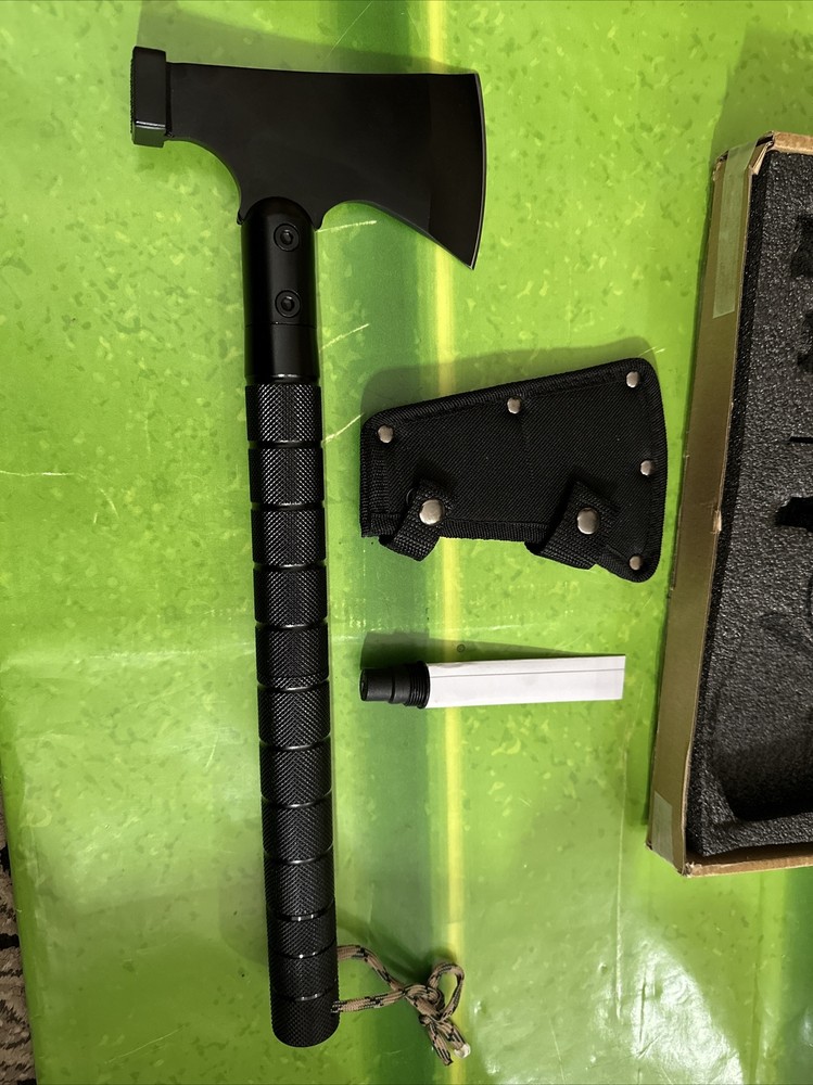 Survival Axe Kit Tactical Hatchet Camping Axe Sheath Survival Multi-tool Set