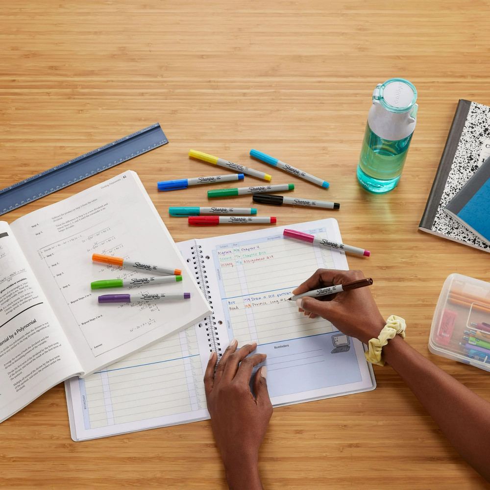 2 Pack Sharpie Permanent Markers 24 Count Ultra Fine Point Assorted