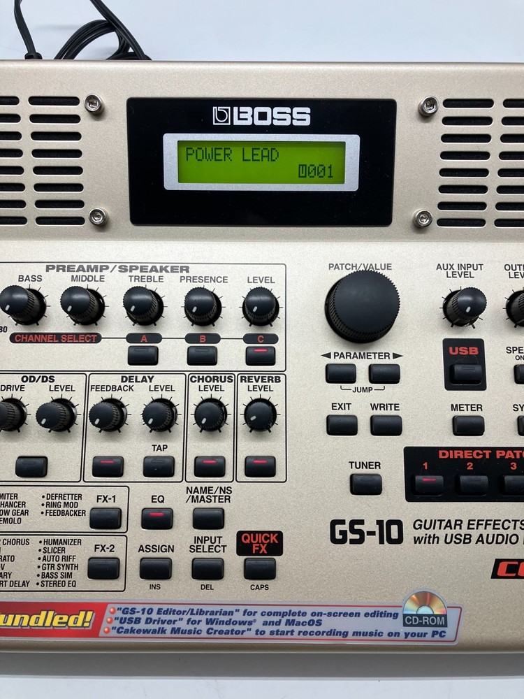 Boss GS-10 Guitar Effects System 2004 w/Adapter Working ZR94894