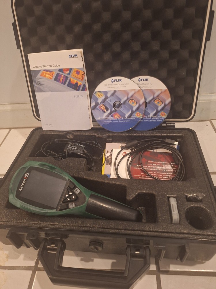 Flir Extech i5 Thermal Infrared Camera W/ Charger HARD SHELL CASE & Software